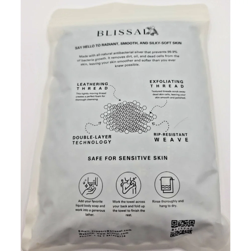 Blissal Exfoliating Antibacterial Shower Towel